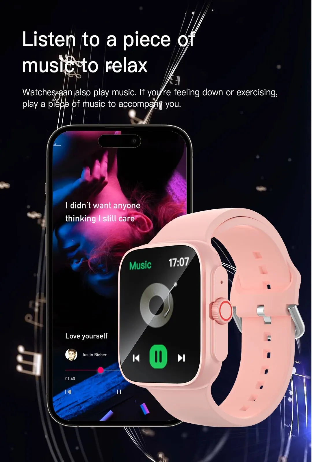 Touch Screen Sport Fitness Man Bluetooth