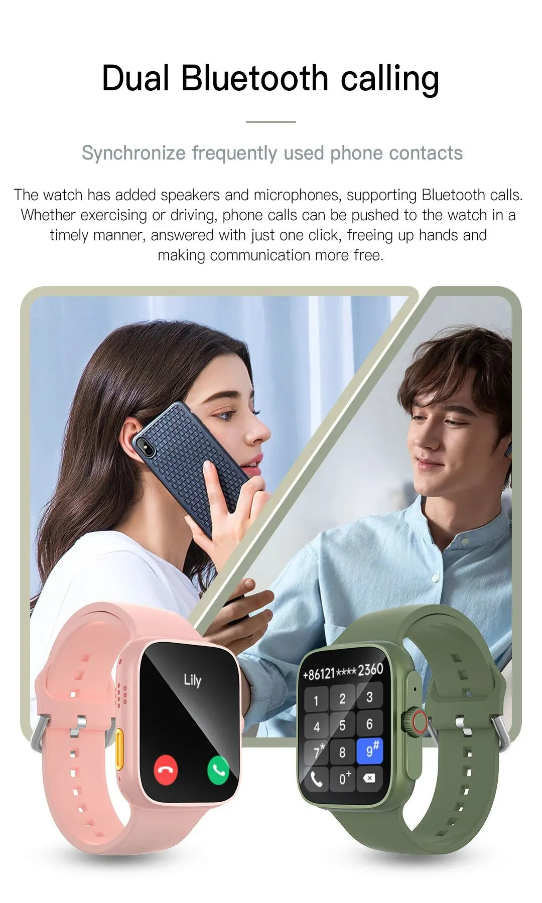 Touch Screen Sport Fitness Man Bluetooth