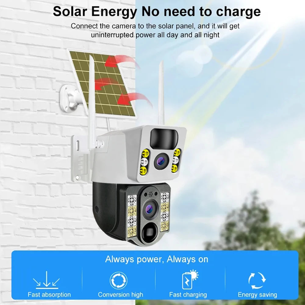 8MP 4K Wireless Solar Camera 4G Sim Wifi IP Camera