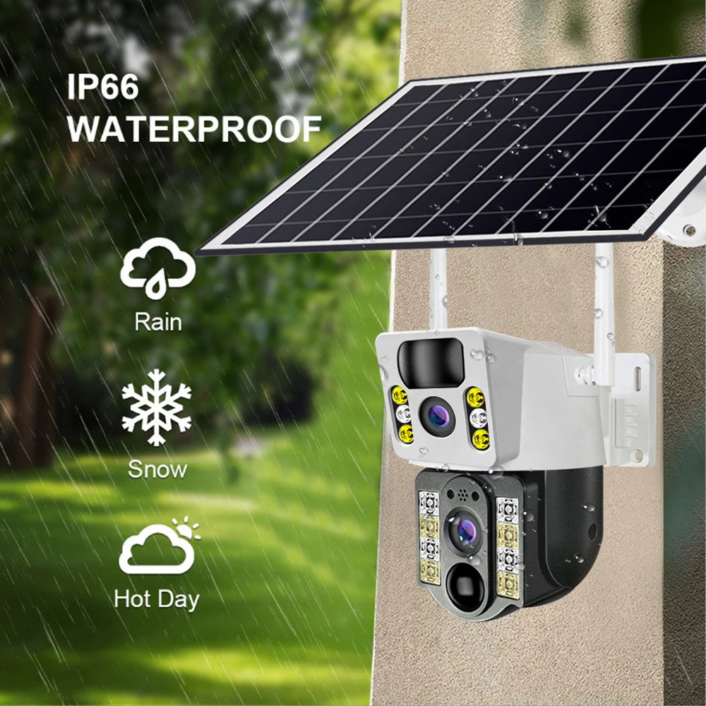 8MP 4K Wireless Solar Camera 4G Sim Wifi IP Camera